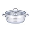 Oala cu capac Floria ZLN-4106, Inox, 24 x 9 cm, 4 L