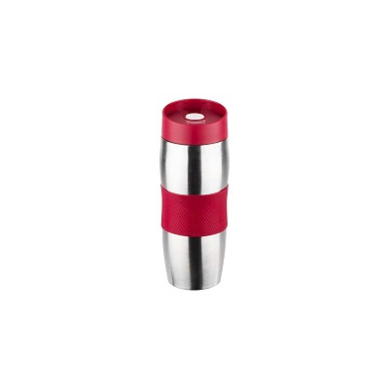 Cana termos Floria ZLN-1877,inox,Rosu 380 ml, supapa etansare,