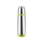 Termos inox 0.8L Floria ZLN-1815, Buton de inchidere ermetica antiscurgere,Verde/Inox