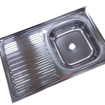 Chiuveta inox 430-04mm, Pentru masca ZLN-6966, cuva dreapta+sifon scurgere cu ventil