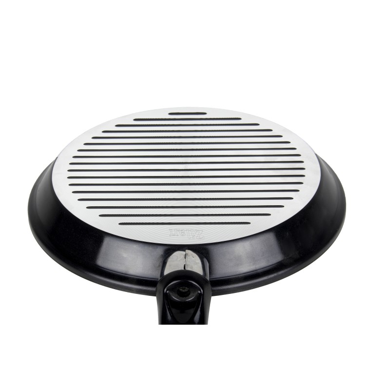 Tigaie aluminiu grill Zilan ZLN-2126, diametru 28 cm, interior teflon