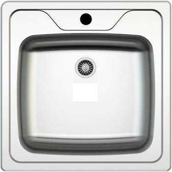 Chiuveta inox anticalcar Z-INOX ZLN-9263, Pentru blat, Dimensiune 50x50 cm