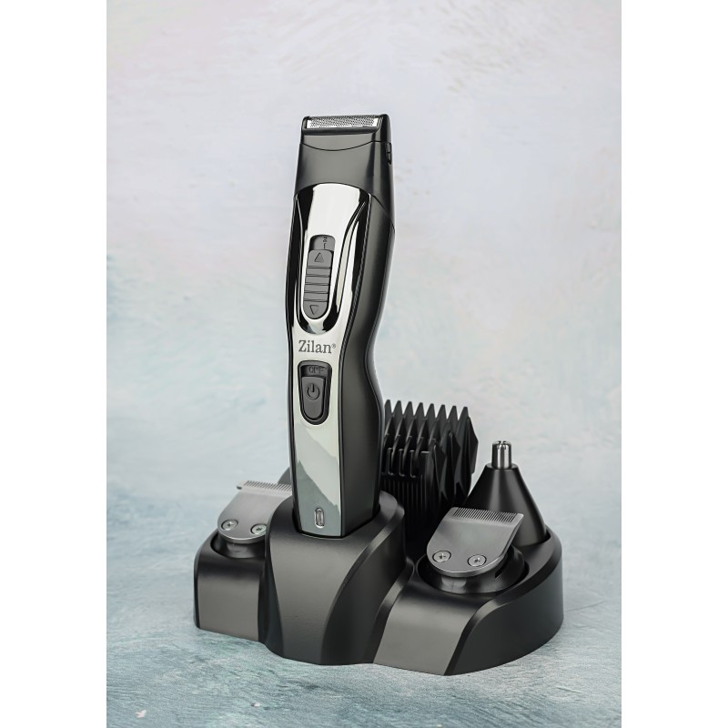 Aparat tuns facial si corporal 5in1, Zilan ZLN-3857, Acumulator reincarcabil + Stand de sustinere si incarcare