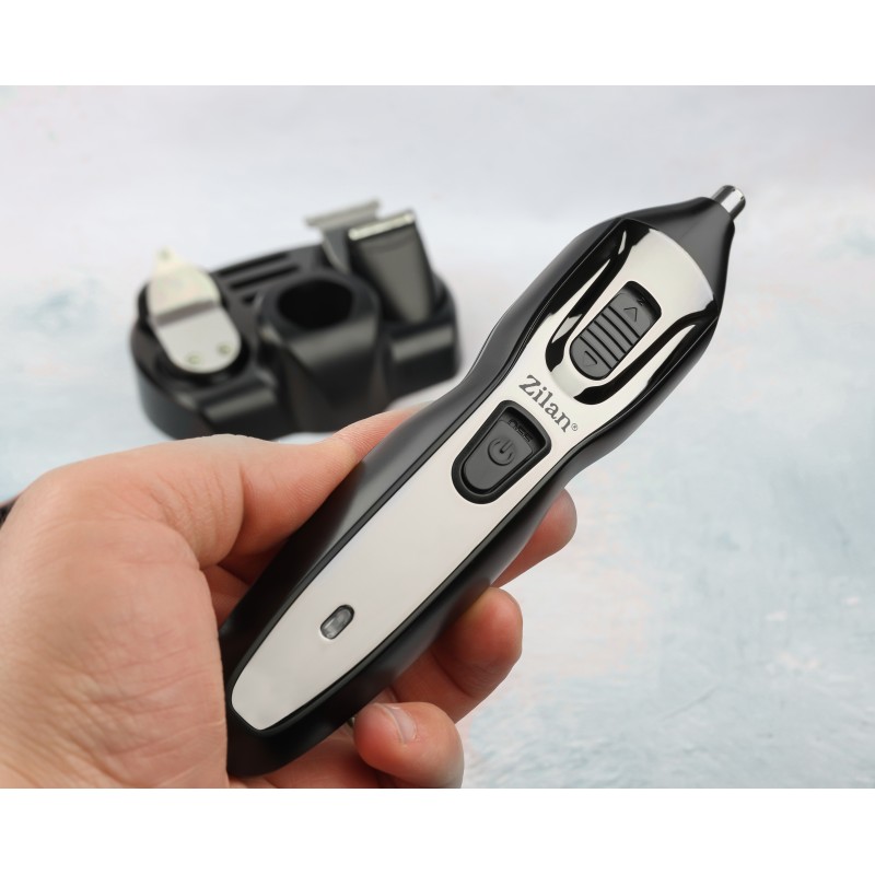 Aparat tuns facial si corporal 5in1, Zilan ZLN-3857, Acumulator reincarcabil + Stand de sustinere si incarcare