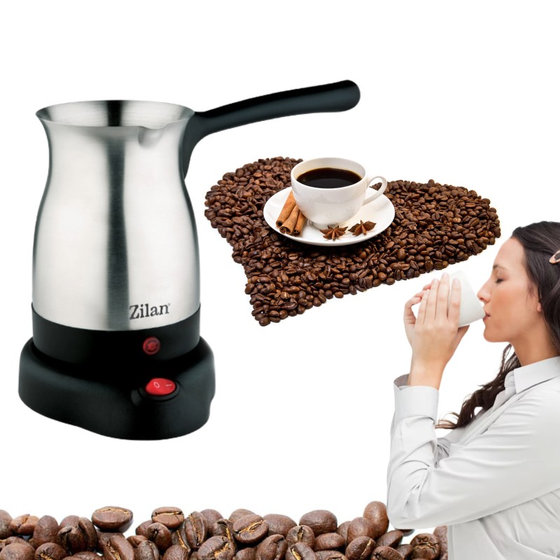 Ibric electric pentru cafea Zilan ZLN-3628, Putere 800W, Capacitate 6 cesti