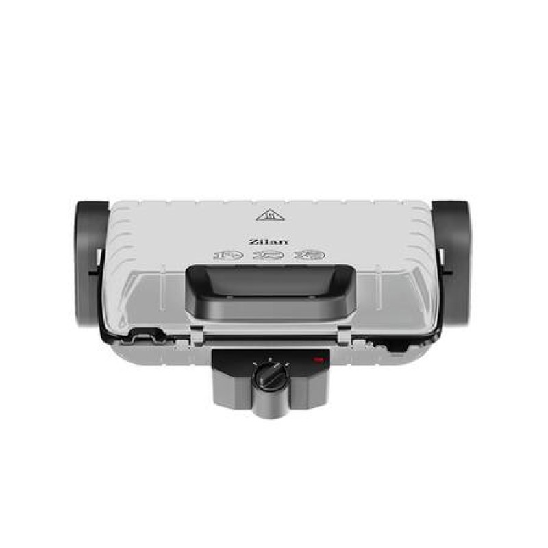 Sandwich-maker and Grill Zilan ZILAN ZLN-4021, 1600 W, Termostat reglabil, Placi antiaderente, Inox