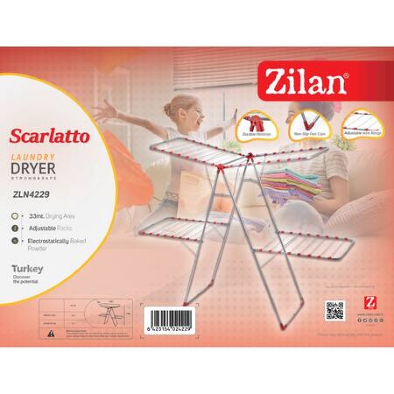 Uscator de rufe ZLN-4229 Zilan-Scarlatto, Suprafata uscare 33 m