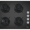 Plita incorporabila Zilan ZLN-0058, Gaz butelie sau gaz natural  duze de schimb incluse , 59x51 cm, 4 Arzatoare, Aprindere Electrica, Sticla Neagra