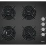 Plita incorporabila Zilan ZLN-0058, Gaz butelie sau gaz natural  duze de schimb incluse , 59x51 cm, 4 Arzatoare, Aprindere Electrica, Sticla Neagra