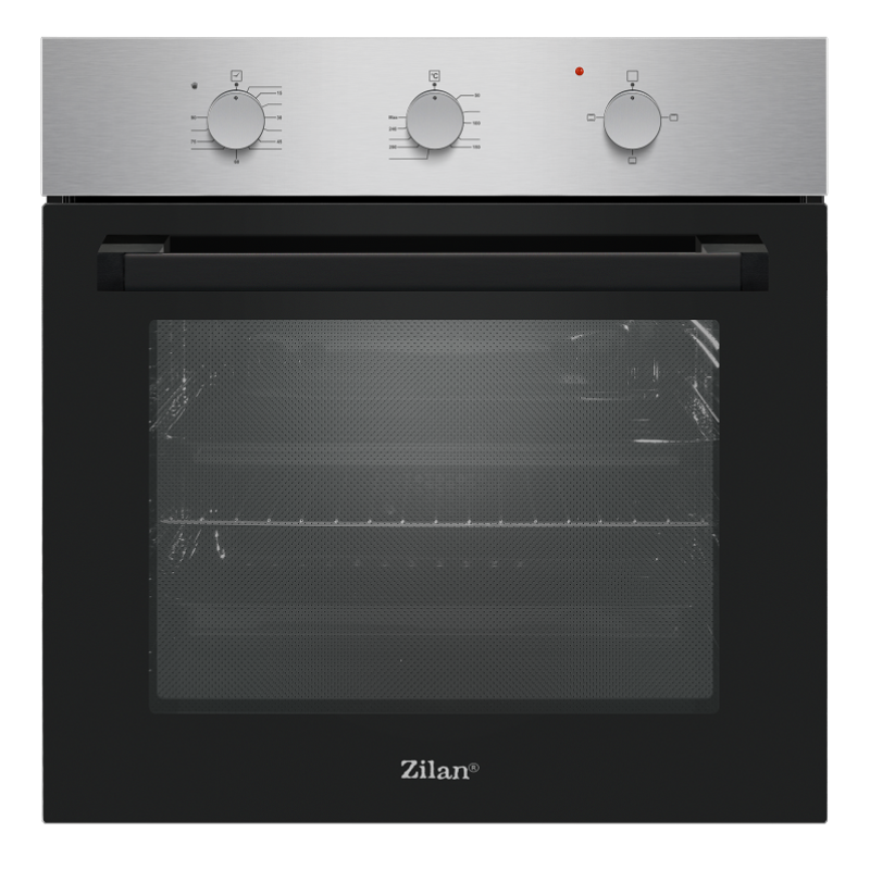Cuptor incorporabil Zilan ZLN-0065, Electric, 2200W, Timer 90 min, 70 l, Clasa A, Inox