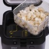 Friteuza Zilan ZLN-0010, 1600 W, 2.5 l, Termostat reglabil, Cuva detasabila, inox