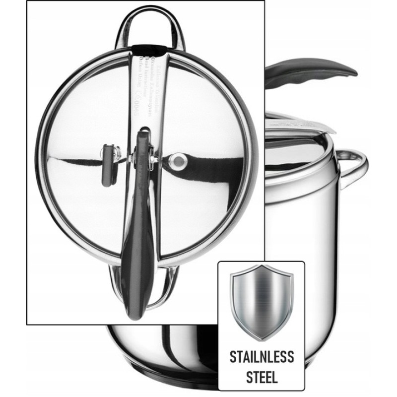 Pachet Oala sub presiune inox ZLN-0676 FLORIA 5L + 7L