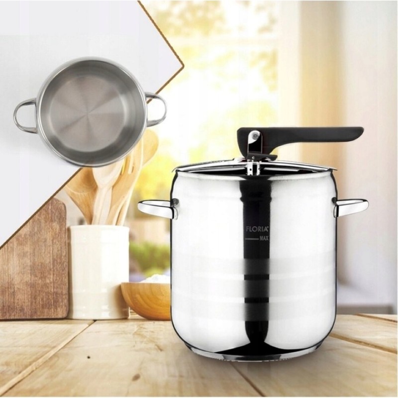 Pachet Oala sub presiune inox ZLN-0676 FLORIA 5L + 7L