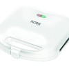 Sandwich-maker Floria ZLN-4305, Alb, 750 W, Placi antiaderente model triunghi