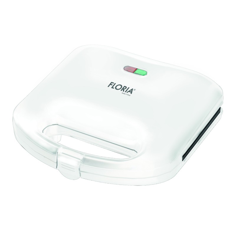 Sandwich-maker Floria ZLN-4305, Alb, 750 W, Placi antiaderente model triunghi