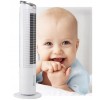 Ventilator tip turn cu racire si oscilatie, Zilan ZLN-1010, 60W, conectare WIFI, 3 viteze, Inaltime 100 cm, Alb