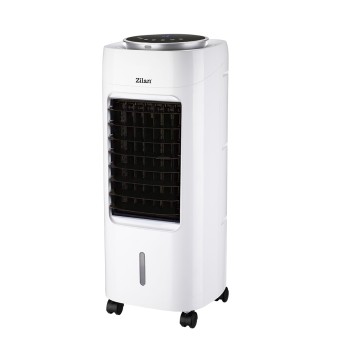 Ventilator cu racitor si purificator de aer mobil ZILAN ZLN-1314, Racire/Umidificare/Purificare, Telecomanda, Temporizator 1-12 ore Rezervor apa 7 l, Portabil, Alb