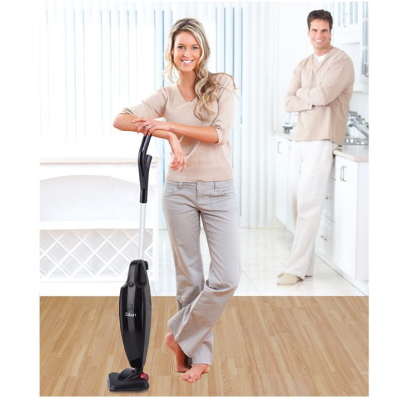 Aspirator vertical ZILAN ZLN-1235,Negru Putere 800W, Fara sac, Recipient praf 2L,