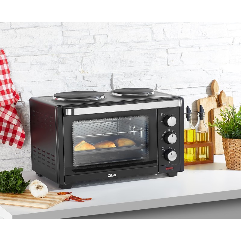 Cuptor electric Zilan ZLN-0997 YUSUF, 1600 W, 28 Litri, Temperatura Reglabila, Negru