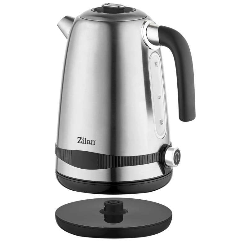 Fierbator electric din Inox Zilan ZLN1000 digital, 2200 W, 7 niveluri intre 40 - 100 grade celsius si functie de mentinere a temperaturii