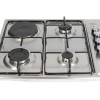 Plita incorporabila Zilan ZLN-1918 GPL si Gaz natural 58x50 cm, 3 ochiuri, 1 ochi electric, duze de schimb incluse, aprindere electrica, Inox