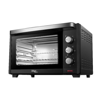 Cuptor electric Zilan ZLN-1024 Rozerin, Convectie, 2000 W, 45 Litri, Temperatura Reglabila, Geam Duble, Negru