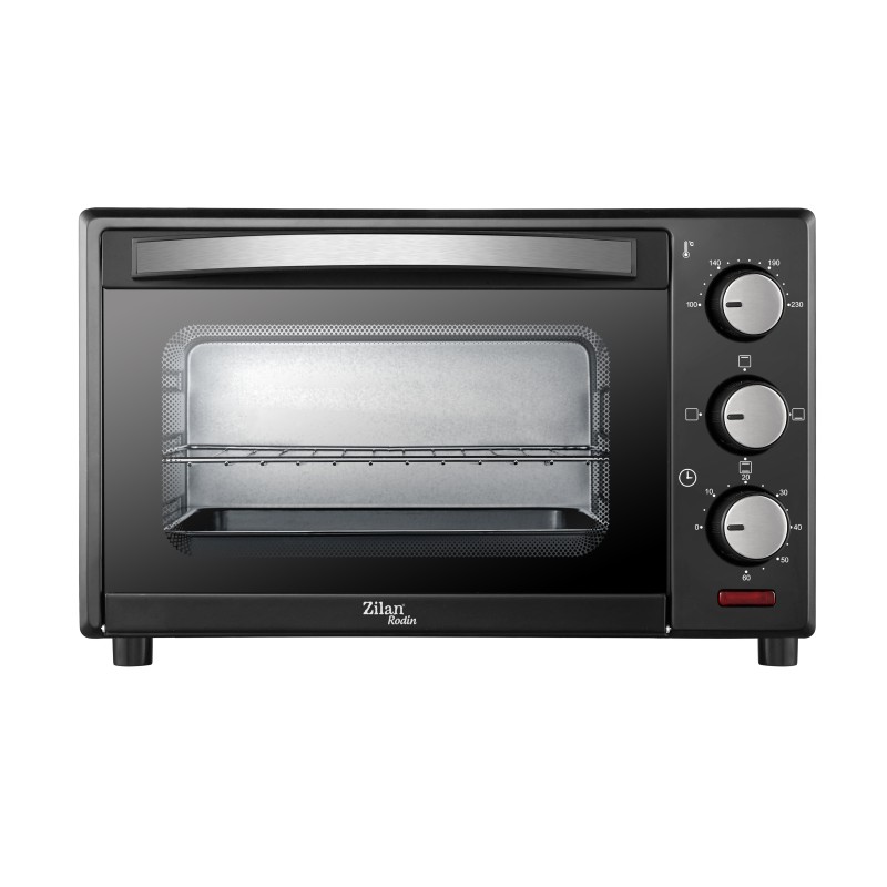 Cuptor electric Zilan ZLN-0973 RODIN, 1200 W, 15 Litri, Temperatura Reglabila, Geam Duble, Negru