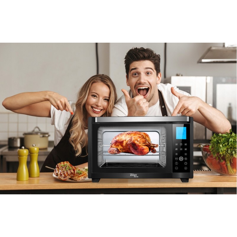 Cuptor electric Zilan ZLN-1031 DARAN2, 1600 W, 28 Litri, Temperatura Reglabila, Digital, Negru