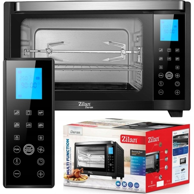 Cuptor electric Zilan ZLN-1031 DARAN2, 1600 W, 28 Litri, Temperatura Reglabila, Digital, Negru