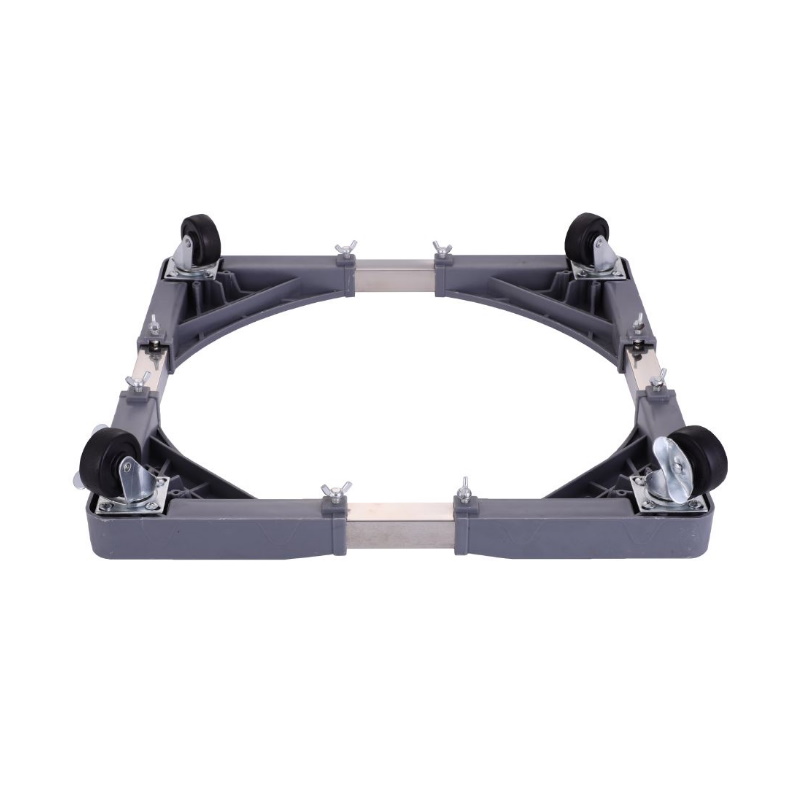 Suport reglabil Zilan ZLN-1642 pentru aragaz, frigider, masina de spalat, roti cu mecanism de blocare, 65cm, 300kg, culoare gri