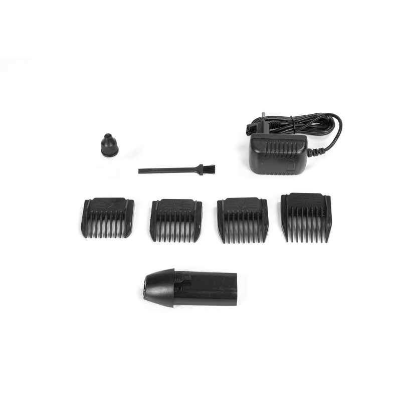 Aparat de tuns profesional Zilan ZLN1246 fara fir, cu acumulator de schimb inclus, 4 marimi de schimb, perie de curatare si ulei incluse, Rosu