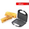 Sandwich Maker Floria ZLN-0830 Alb, Putere 750W, Placa de tip grill, Antiaderenta, indicator luminos
