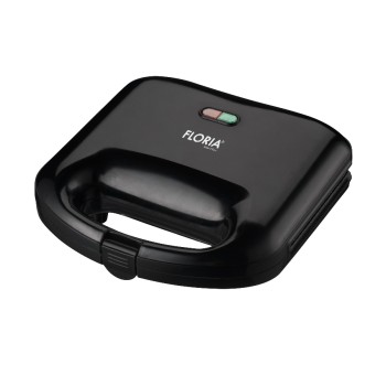 Sandwich Maker Floria ZLN-0829N, Putere 750W, Placa de tip grill, Antiaderenta, indicator luminos, Negru