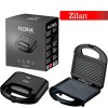Sandwich Maker Floria ZLN-0829N, Putere 750W, Placa de tip grill, Antiaderenta, indicator luminos, Negru