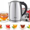 Fierbator electric Zilan ZLN-1680 Wasserkocher din inox, putere maxima 2200 W, capacitate 1.7 L, filtru, Negru