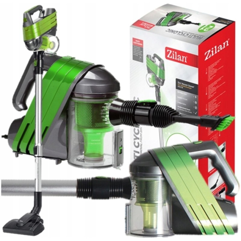 Aspirator vertical Zilan ZLN-1758 Verde, nivel zgomot 80 dB, putere 600W, cablu 4 m