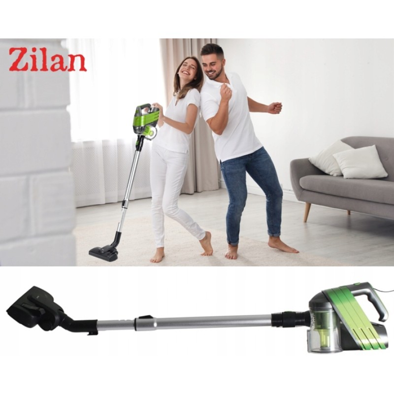 Aspirator vertical Zilan ZLN-1758 Verde, nivel zgomot 80 dB, putere 600W, cablu 4 m