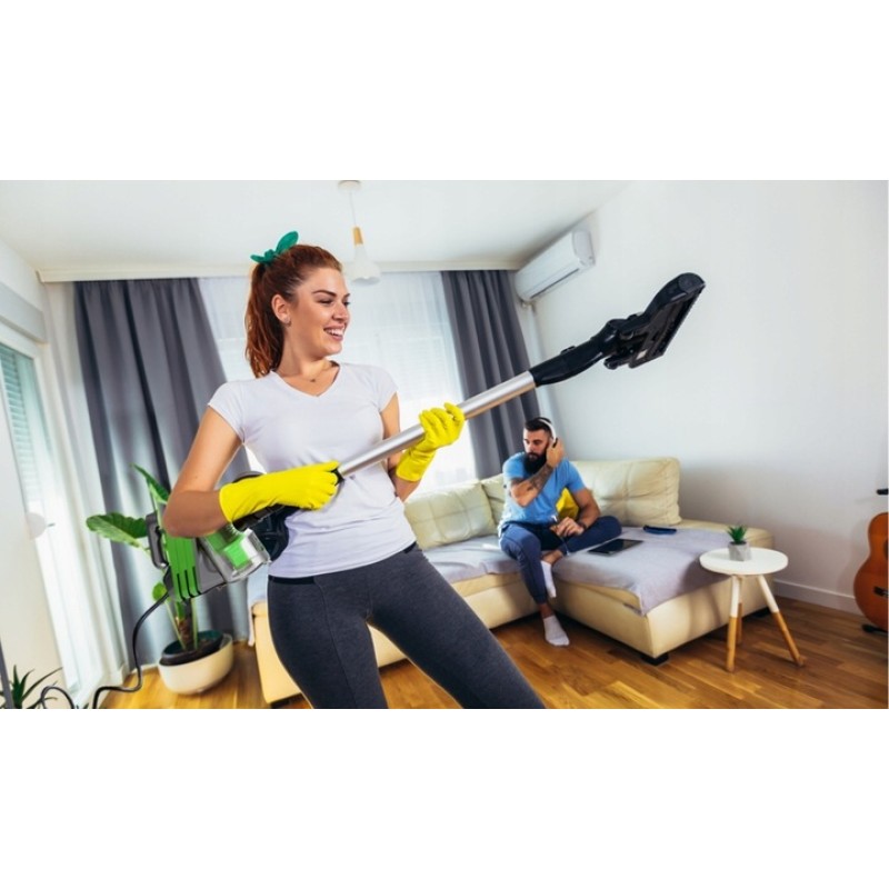 Aspirator vertical Zilan ZLN-1758 Verde, nivel zgomot 80 dB, putere 600W, cablu 4 m