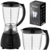 Blender FLORIA ZLN-3080 Negru, Putere 300W, capacitate 1.5L, 3 viteze, Functie puls-Vas plastic