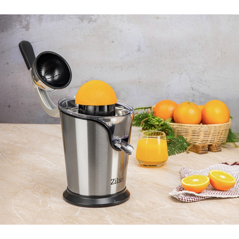Storcator de citrice Zilan ZLN1765 din otel inoxidabil, Antiderapant, 2 conuri de dimensiuni diferite