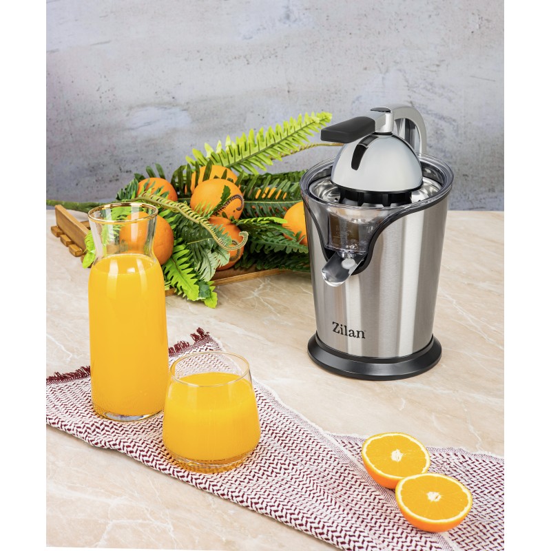 Storcator de citrice Zilan ZLN1765 din otel inoxidabil, Antiderapant, 2 conuri de dimensiuni diferite