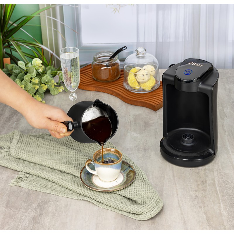 Aparat pentru preparat cafea turceasca Zilan ZLN1284 Negru, Putere 400W, Capacitate 250ml