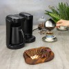 Aparat pentru preparat cafea turceasca dublu Zilan ZLN1291 Negru, Putere 400-400W, Capacitate 250-250ml