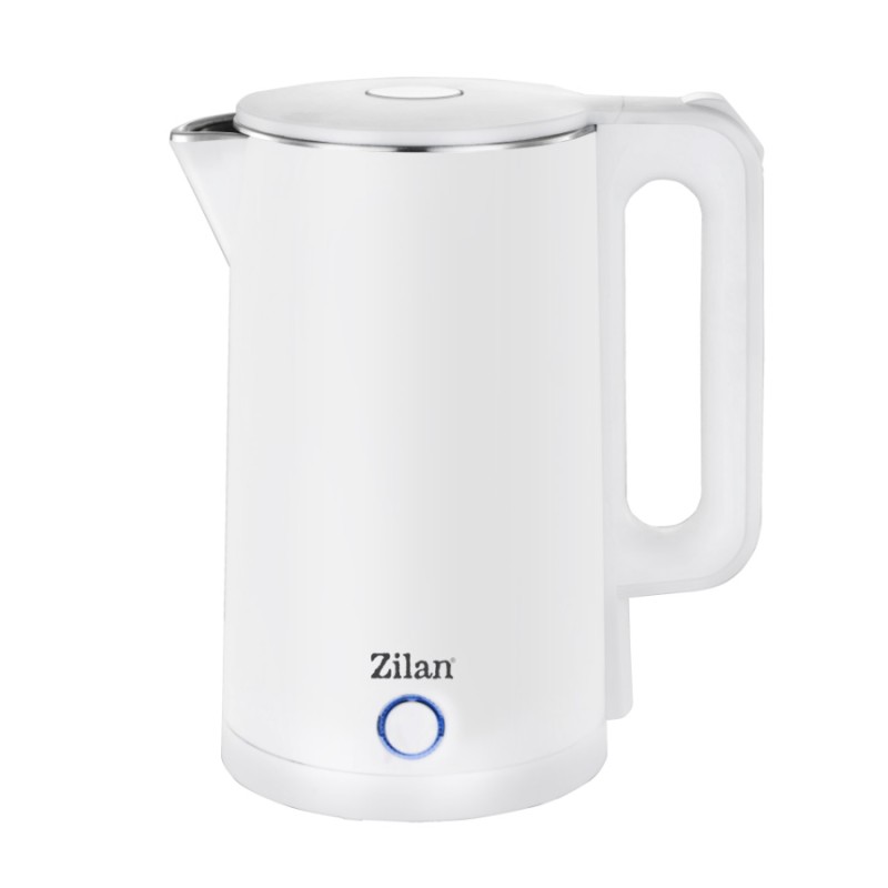 Fierbator electric Zilan ZLN1147 Alb, 1500 W, 1.7L, Indicator luminos, oprire automata si manuala