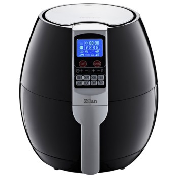 Friteuza Air Fryer Digital ZILAN ZLN-3604, Negru 1500 W, Capacitate 3.5 l, Timer 30 min,