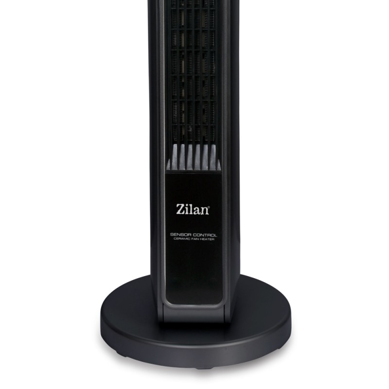 Aeroterma ceramica turn Zilan ZLN2076 Negru, 2200W, Ecran cu atingere, Timer 8H