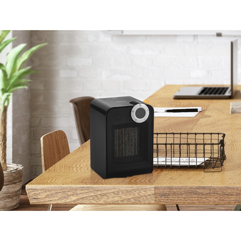 Aeroterma ceramica Zilan ZLN2021 Negru, 1800W, motor din cupru, rezistenta la apa IPX1