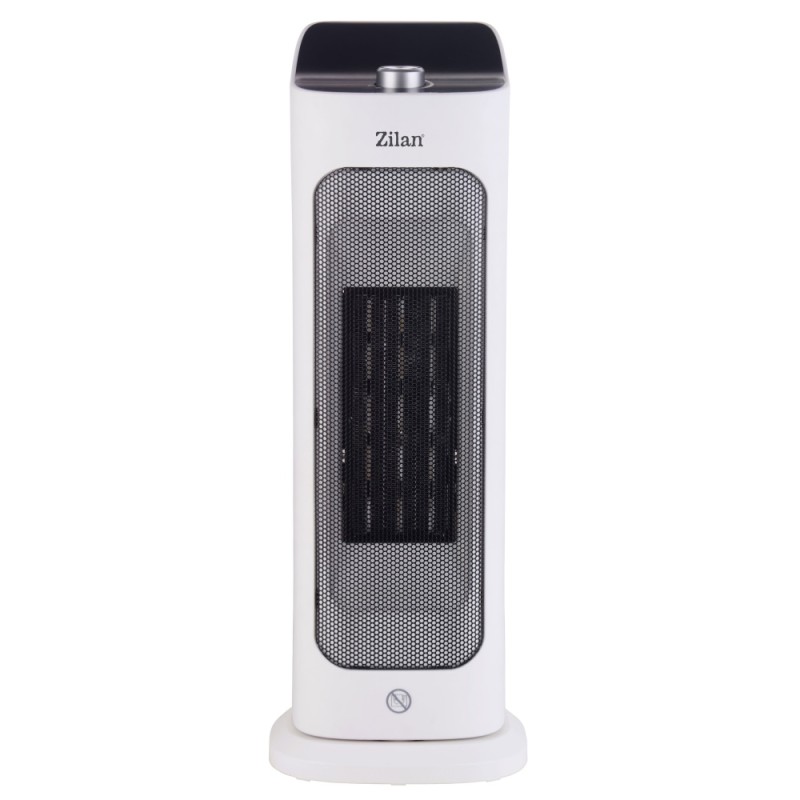 Aeroterma ceramica turn Zilan ZLN2038 Alb, 2000W, 2 trepte de viteza, termostat reglabil