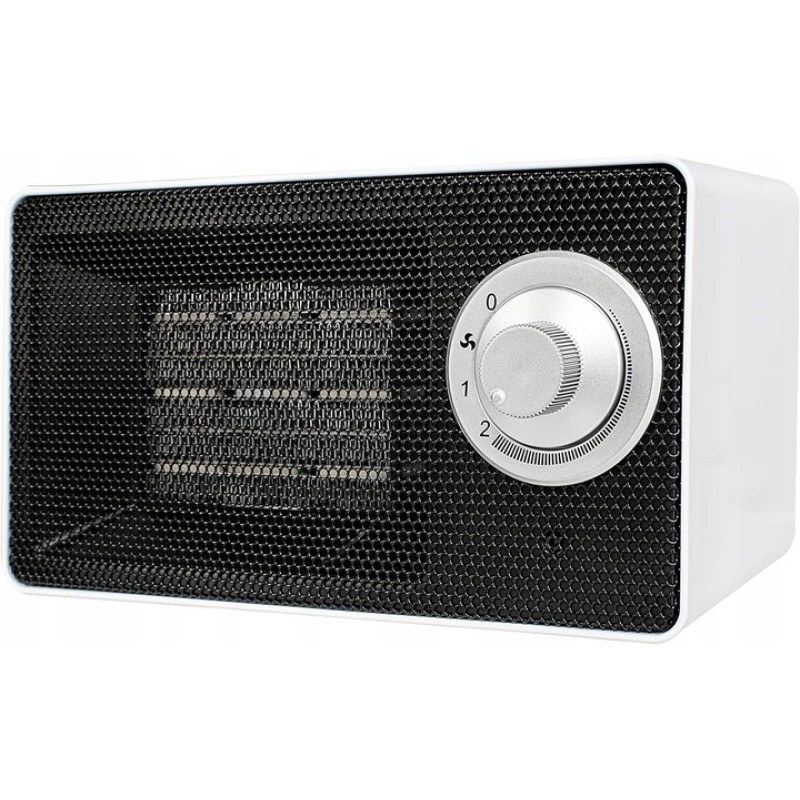 Aeroterma ceramica Zilan ZLN2007 Alb, 1000W, 2 nivele de incalzire, oprire automata la rasturnare