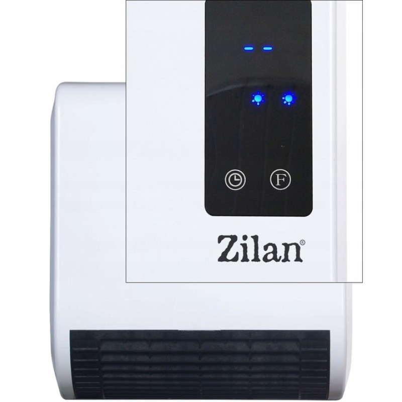 Aeroterma de perete Zilan ZLN2083 Alb, 2000W, display LED, senzori de ferestre deschise, programare saptamanala